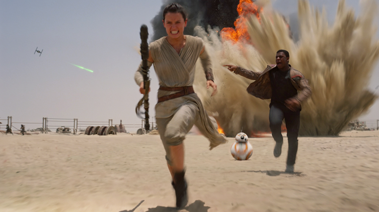 As cenas de treinamento para Star Wars: O Despertar da Força