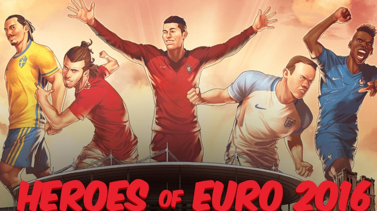 Marvel e Espn criam ilustrações dos principais jogadores de futebol da Eurocopa 2016